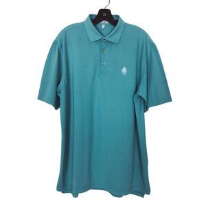 Peter Millar Shirt Men’s L Large Blue Green Summer Comfort Golf Polo